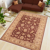 handmade Traditional Kafkaz Brown Beige Hand Knotted RECTANGLE 100% WOOL area rug 8 x 10